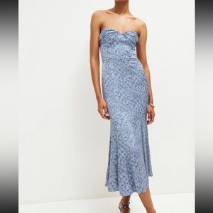 Reformation Hensley Satin Dress